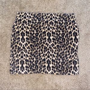Leopard mini skirt